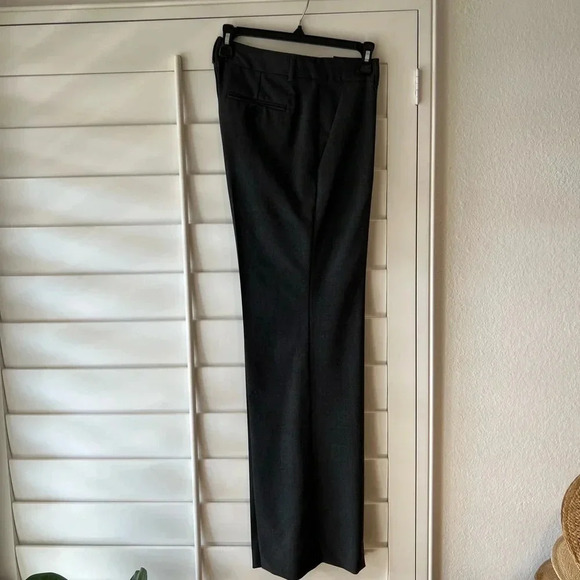 THEORY NEW Emery Tailor Charcoal Grey Trousers Pants Stretch - Picture 2 of 8